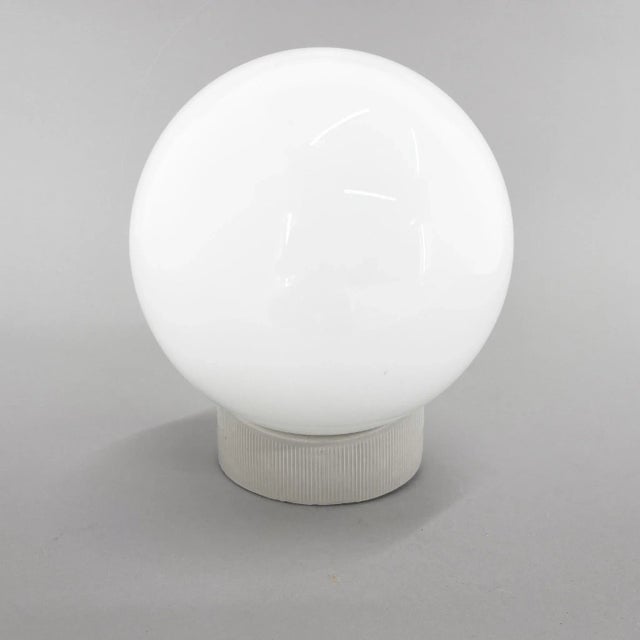 Mid-Century Ceramic & Milk Glass Wall Light, 1950s For Sale - Image 6 of 8