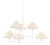 Mitzi Gladwyne 39.25 in. 6 Light Chandelier in Texture White Finish For Sale