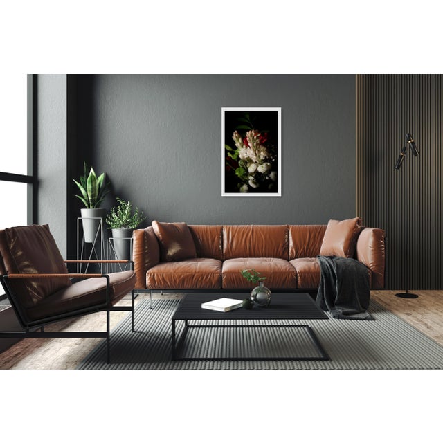 Photography 2021 "Flowers With Caravaggio Light" Baroque Style Still Life Giclée Print For Sale - Image 7 of 8