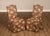 High Quality Pair of Custom Upholstered Parsons Style Side Chairs with Tailored Skirted Bases