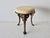 Mid 20th Century Victorian Style Cast Iron Upholstered Stool Vintage Mid-Century For Sale - Image 10 of 12