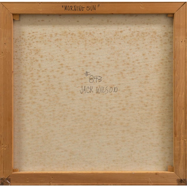 Goldenrod 'Morning Sun' by Jack Wilson, San Francisco Bay Area Modernist Harbor Scene, Seascape, Seafood For Sale - Image 8 of 8