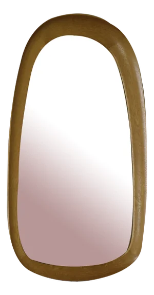 Glass & Wood Mirror, Sweden, 1959