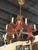 Vintage 1970s signed Bill Huebbe 3 fox chandelier. comes with original ceiling canopy, marked Made in Spain. No chips or...