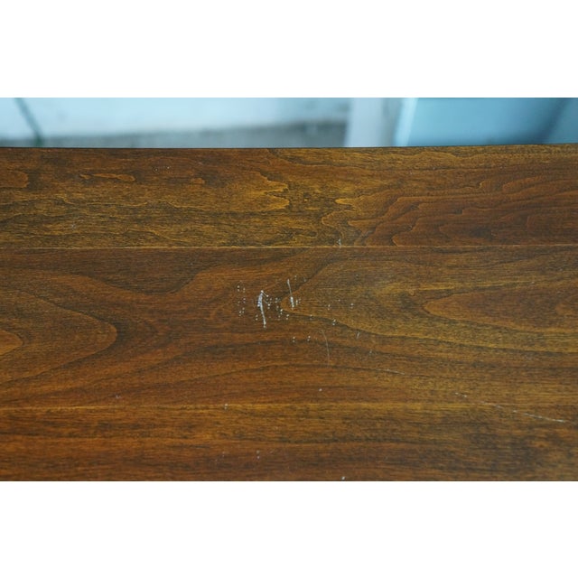 1970s Harden Georgian Chippendale Style Cherry Goddard Block Front Chest of Drawers For Sale - Image 6 of 18