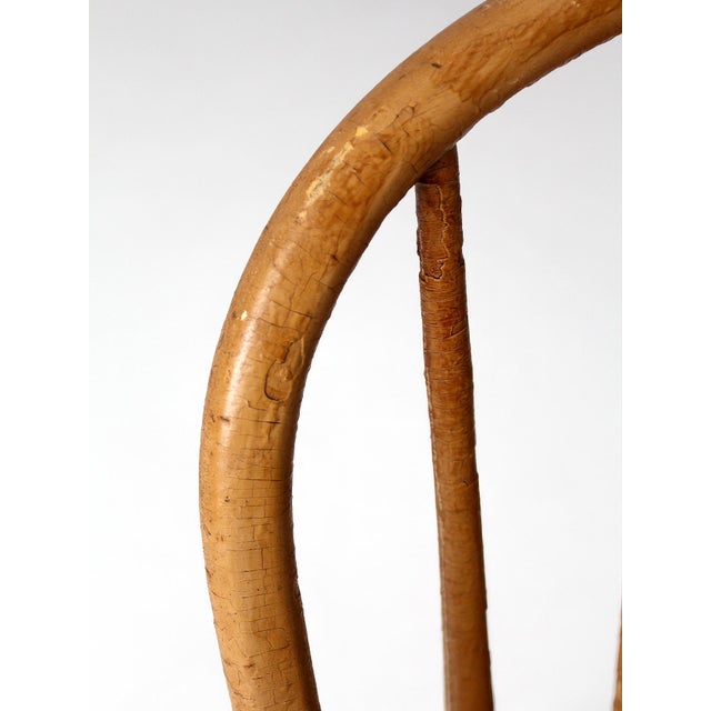 Antique Painted Windsor Bow Back Farmhouse Chair For Sale - Image 10 of 16