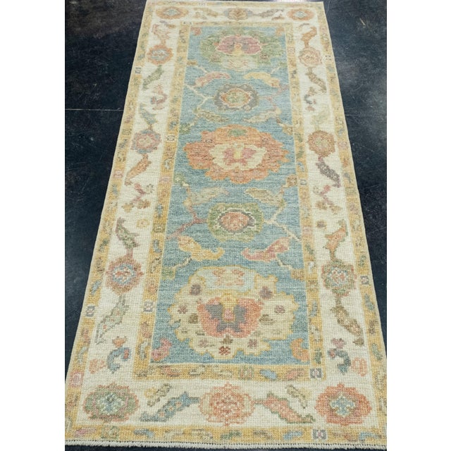Turkish Oushak Runner Rug 2'8" x 6'2" #17423 Explore a curated collection of hallway runners, wool rugs, and handmade...