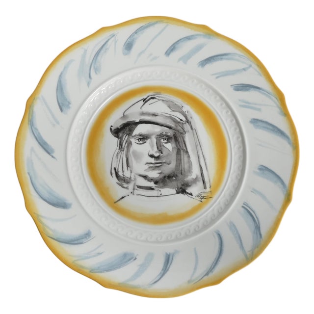 Lorenzo the Magnificent Wall Plate by Luciano Guarnier for Richard Ginori, Italy, 1996 For Sale