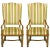 Heritage Walnut and Striped Velvet Louis XIV Wing Chairs - a Pair For Sale