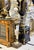 Bring the grandeur of European palaces into your home with this magnificent French Sèvres-inspired vase and pedestal set,...