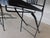 Vintage French Style Wrought Iron Outdoor Dining Bistro 3 Piece Set "A" For Sale - Image 9 of 14