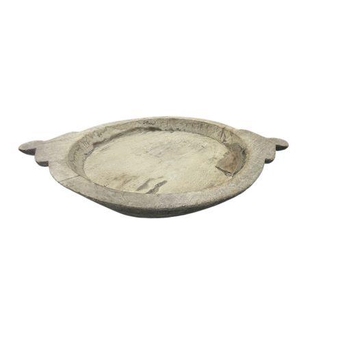 Farmhouse Vintage Wooden Parat Bowl For Sale - Image 3 of 5