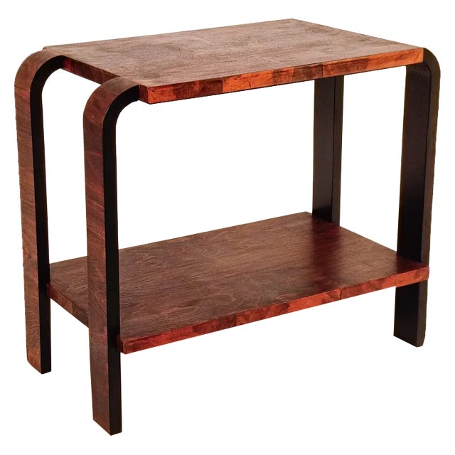 Art Deco Italian Sculptural Side Table in the style of Osvaldo Borsani, 1930s For Sale