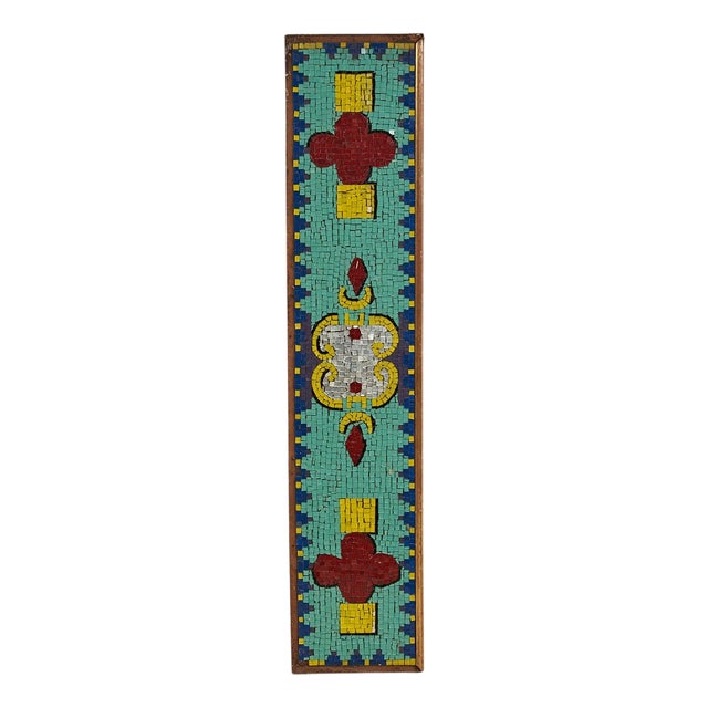 Vintage Glass Mosaic on Panel For Sale