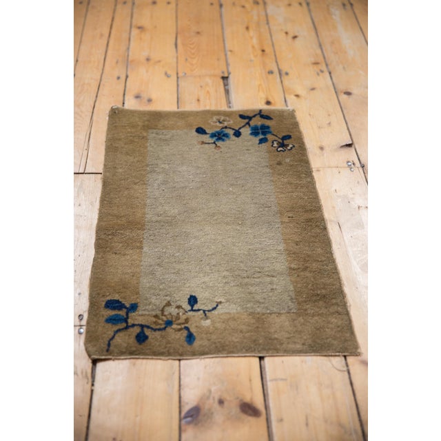 Antique Peking Rug Mat - 1'7" X 2'5" For Sale - Image 9 of 9