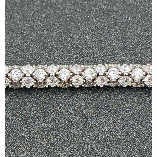 7.47 Ct Diamond Eternity Bracelet For Sale - Image 4 of 8