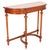 Brown Wax-Polished Walnut Demi-Lune Console Table attributed to Bassanos Ebanistery, 1920s For Sale - Image 8 of 8