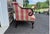 Camelback Settee With Red Plaid Upholstery For Sale - Image 4 of 10