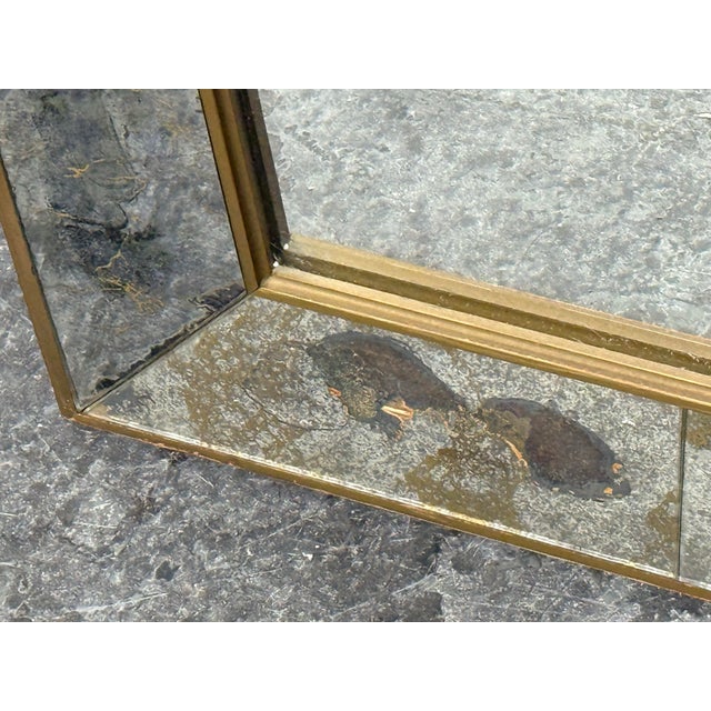 Agnew Associates Faceted Panel Wall Mirror, Antiqued For Sale In San Francisco - Image 6 of 12