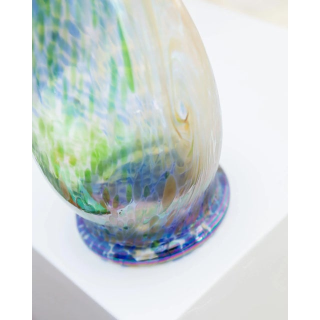 Multicolored Murano Glass Vase, 1970s For Sale - Image 9 of 11