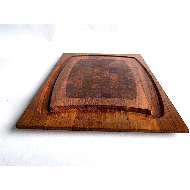 1960s Danish Teak Wood Carving/Charcuterie Board by Esa Denmark For Sale - Image 13 of 16