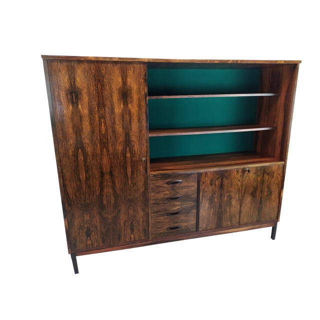 Scandinavian Teak Bookshelf, 1950s For Sale