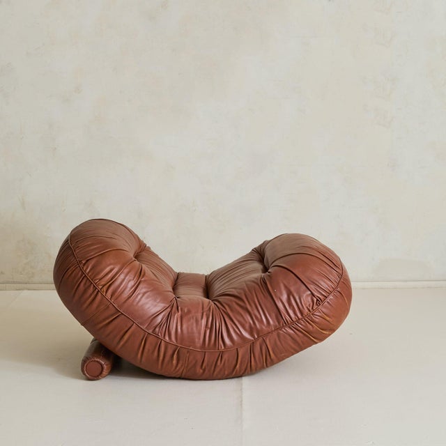 Italian 'Tumble' Lounge Chair + Ottoman by Adriano Piazzesi from Tre D, 1973 For Sale - Image 9 of 11