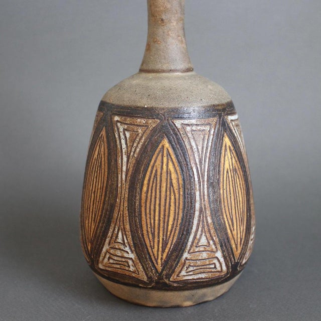 1960s Vintage French Ceramic Flower Vase by Alexandre Kostanda, 1960s For Sale - Image 5 of 14