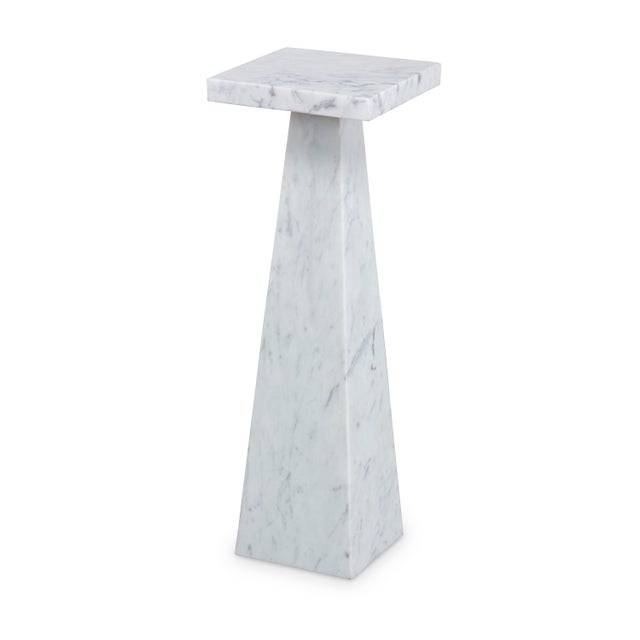 Century Furniture Sala Carrera Marble Square Accent Table For Sale - Image 4 of 4