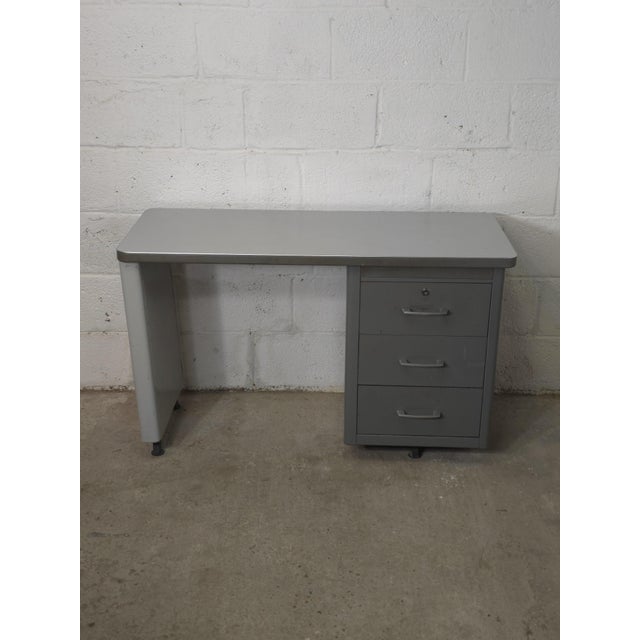 Small Vintage Desk from Roneo, 1950s For Sale - Image 9 of 11