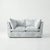 Not Yet Made - Made To Order Sophie Conran Coco 2 Seater Sofa - Andrew Martin Midsummer Faded Blue with Knife Edge Cushion For Sale - Image 5 of 5