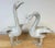 Pair 20th C. Zinc Alloy Swan Garden Sculptures Good Scale & Weathered Surface For Sale - Image 11 of 18