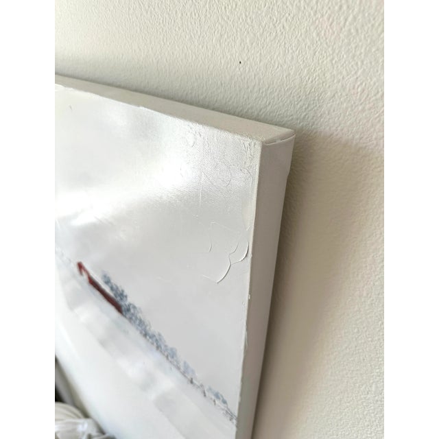 2020s "Blue Trees in Winter" Modern Oil Painting, by Jennifer Hohlfelder For Sale - Image 5 of 8