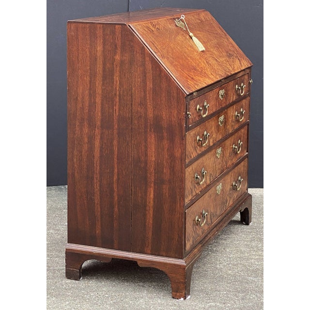 Brass George III Bureau Desk or Secretary Chest From the 18th Century For Sale - Image 8 of 13