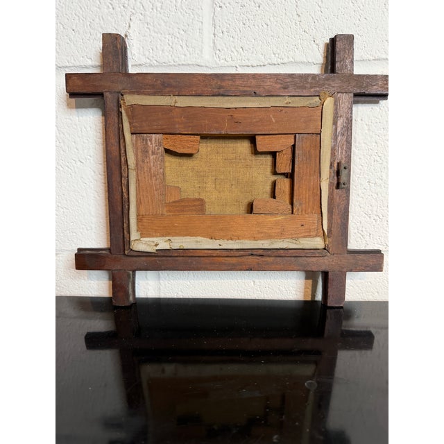 Blue Antique Continental Still Life Oil Painting in Antique Frame For Sale - Image 8 of 8