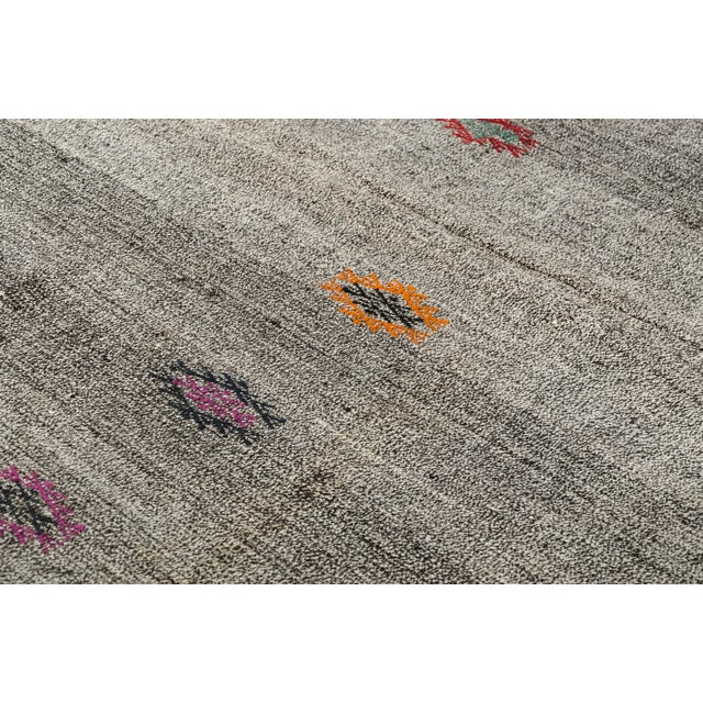 Vintage Home Living Oversize Kilim Rug For Sale - Image 4 of 10