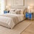 Blue Cornflower Blue Glass Nightstands with Brass Frames and Drawers from Justfurnituress SRL, Set of 2 For Sale - Image 8 of 10