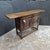 1940s English Oak Sideboard With Carved Cabinet Doors and Drop Ends For Sale - Image 9 of 11