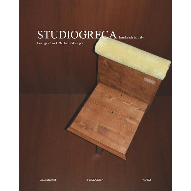 Lounge chair c26 | limited edition of 25 studio greca (2026) | represented by atelier jespers (brussels) + novalis (hong...