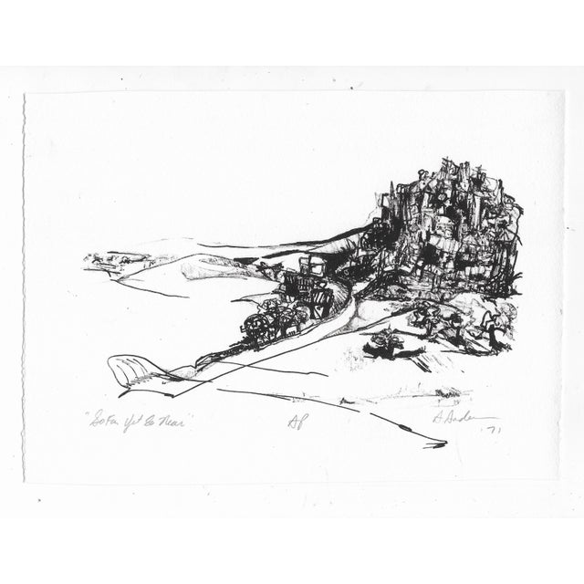 "So Far Yet So Near" litho by Atlanta artist Adrienne Anderson (1949-2020). Anderson earned her MFA from University of...