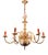 Flemish Chandelier in White Metal, 1960s For Sale