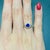 Modern 1.3ct Sapphire Ring With Diamond Accents: Solid 14k Gold, Trillion Cut 5x6mm, Size 6.75 For Sale - Image 3 of 6