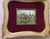 Aqua 19th Century English Oil on Canvas Hunting Scene Miniature For Sale - Image 8 of 13
