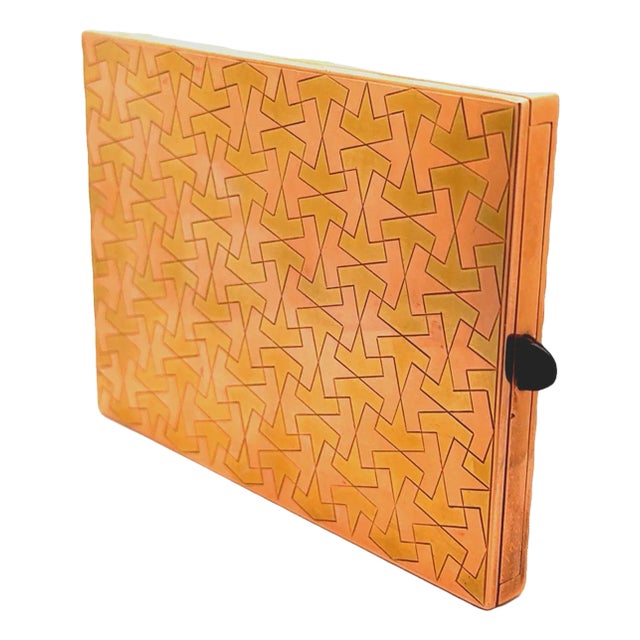 Sapphire 18k Two-Tone Gold Cigarette Case For Sale