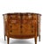 Brown 18th Century French Louis XVI Demilune Marquetry Commode with Marble Top, 1780 For Sale - Image 8 of 10