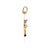 Chantecler Capri 18K white and yellow gold large logo Frog Prince charm pendant with diamonds. Diamonds: 0.21ctw...
