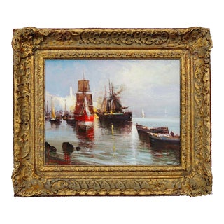Mid 20th Century Quiet Harbor, Claudio Simonetti For Sale