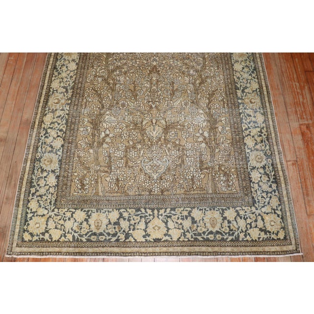 Antique Persian Isfahan Mihrab Prayer Carpet For Sale - Image 10 of 12
