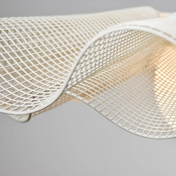 2020s Wiggle Pendant Light, Tofu, 27.5" Diameter by Oggetti For Sale - Image 5 of 5