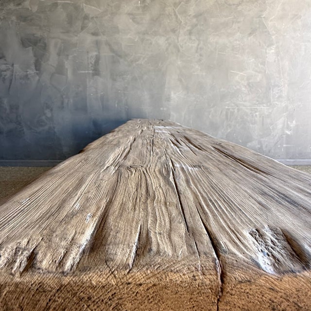 Vintage Wood Plank Bench #7b3 For Sale - Image 9 of 9